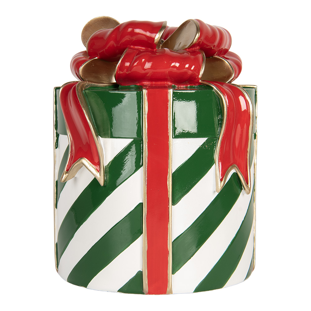 [6PR5764] Decoratie cadeautje Ø 21x25 cm