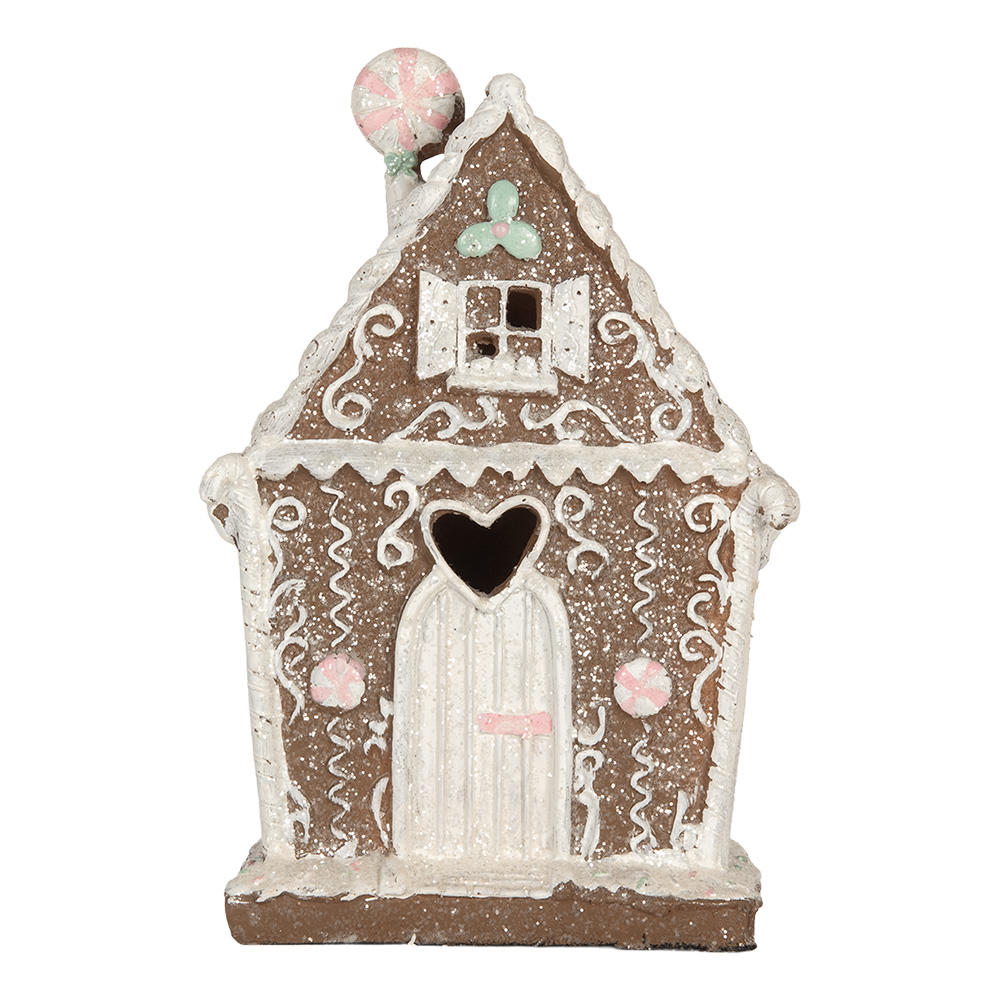 Decoratie huis met LED 14x9x21 cm