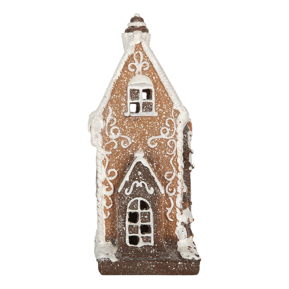 [6PR5825] Decoratie huis met LED 15x9x20 cm