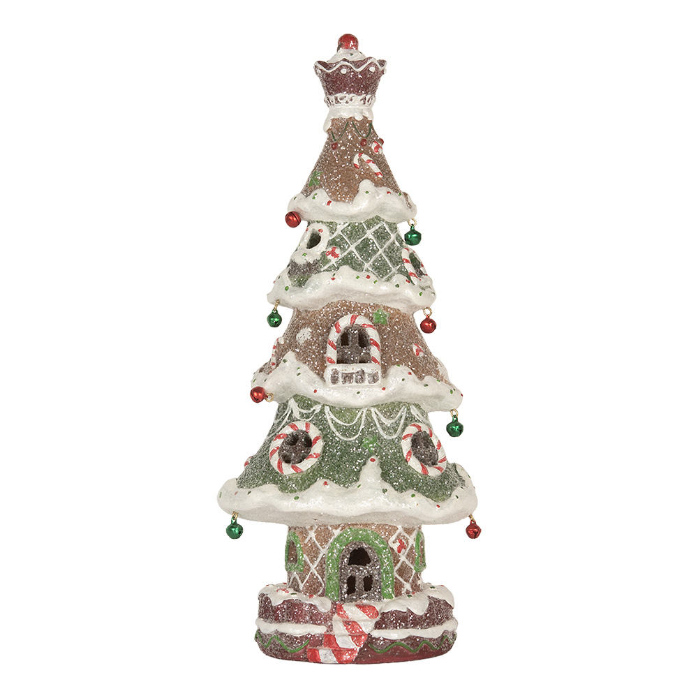 [6PR5828] Decoratie kerstboom met LED 15x12x36 cm / 3xAAA