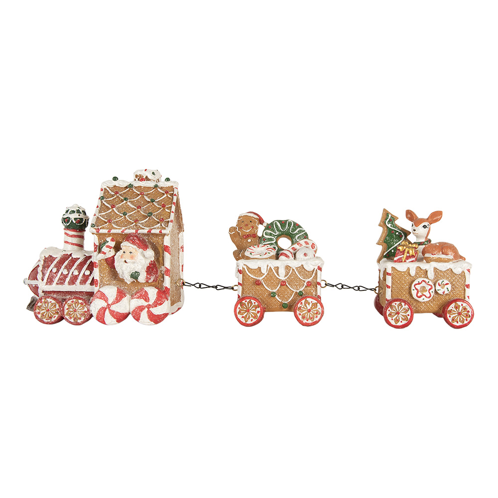 [6PR5839] Decoratie trein 33x10x15 cm