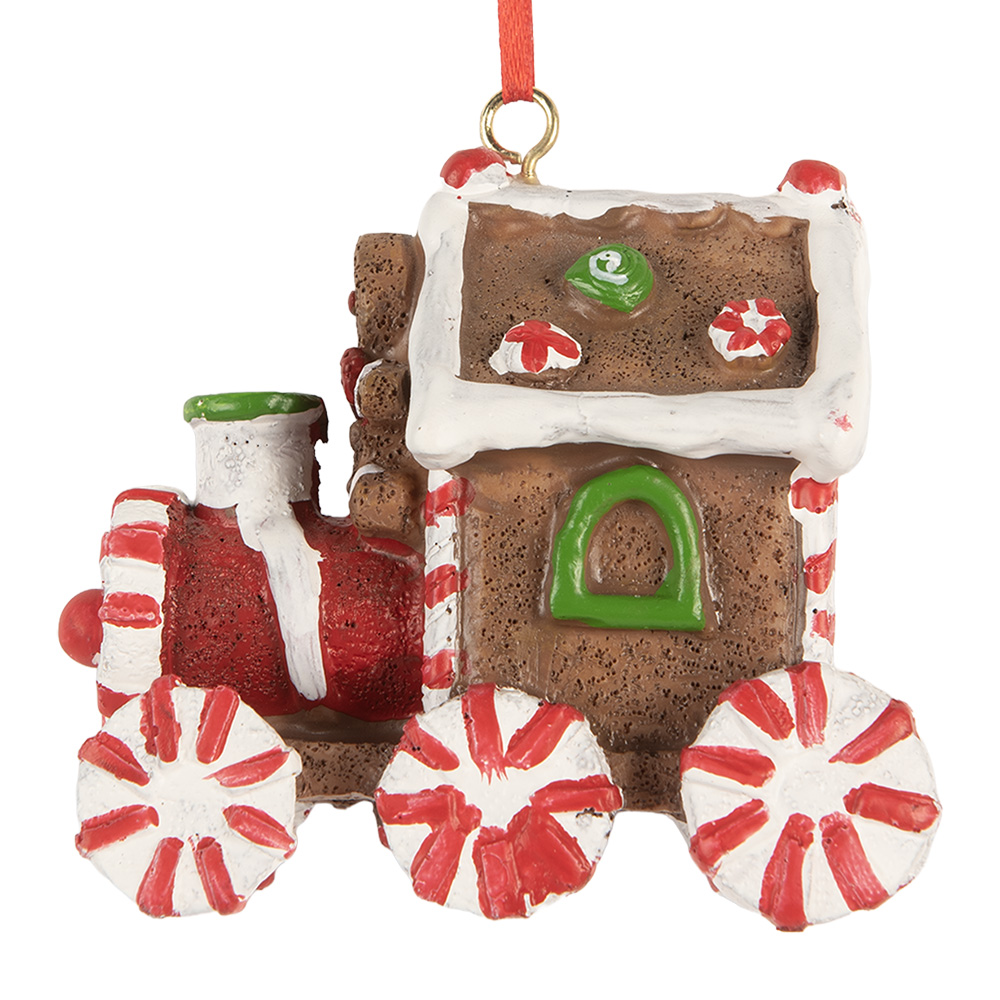 [6PR5864] Decoratie hanger locomotief  9x5x9 cm