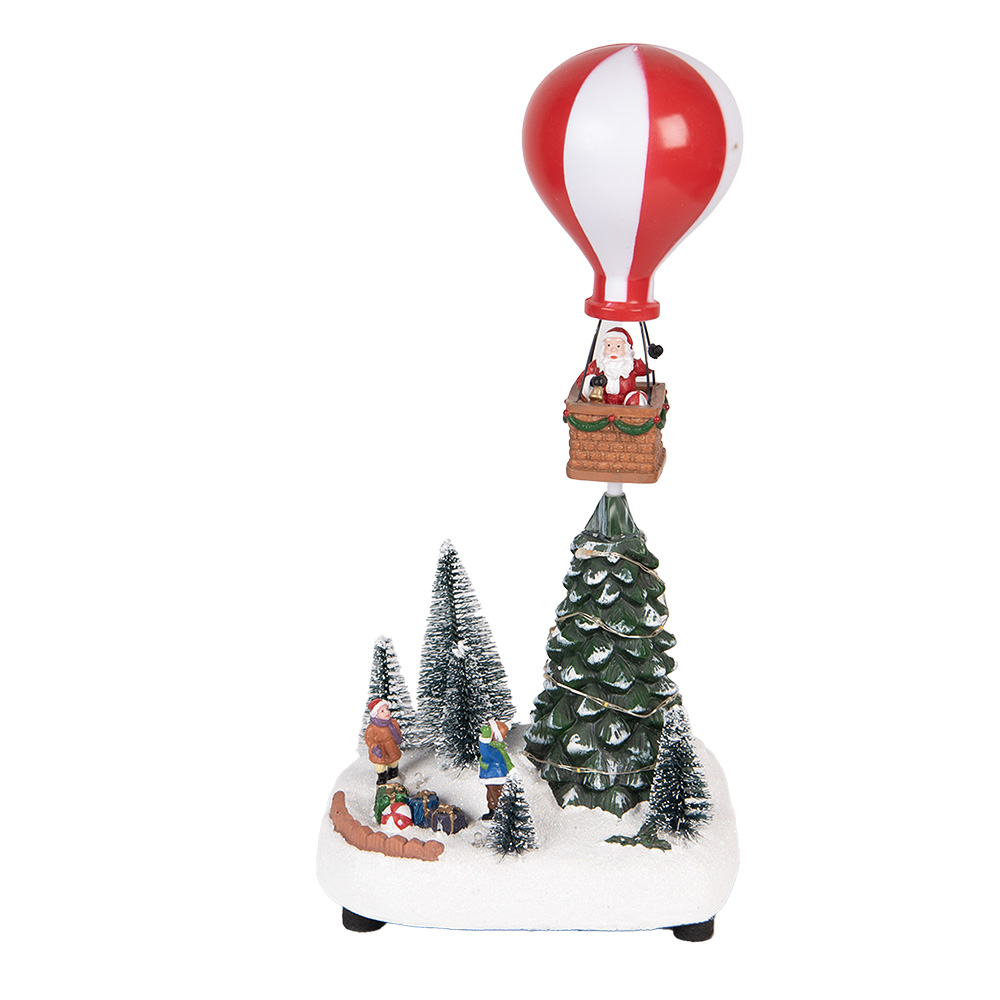[6PR5870] Decoratie kerstbomen met LED 17x13x32 cm / 3xAA