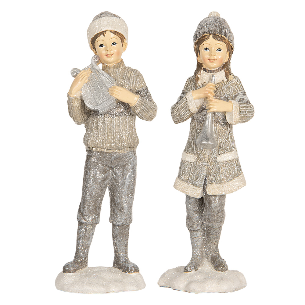 [6PR5920] Decoratie kinderen (set van 2) 8x7x22 cm