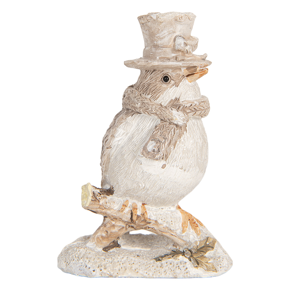 Decoratie vogel 5x3x8 cm