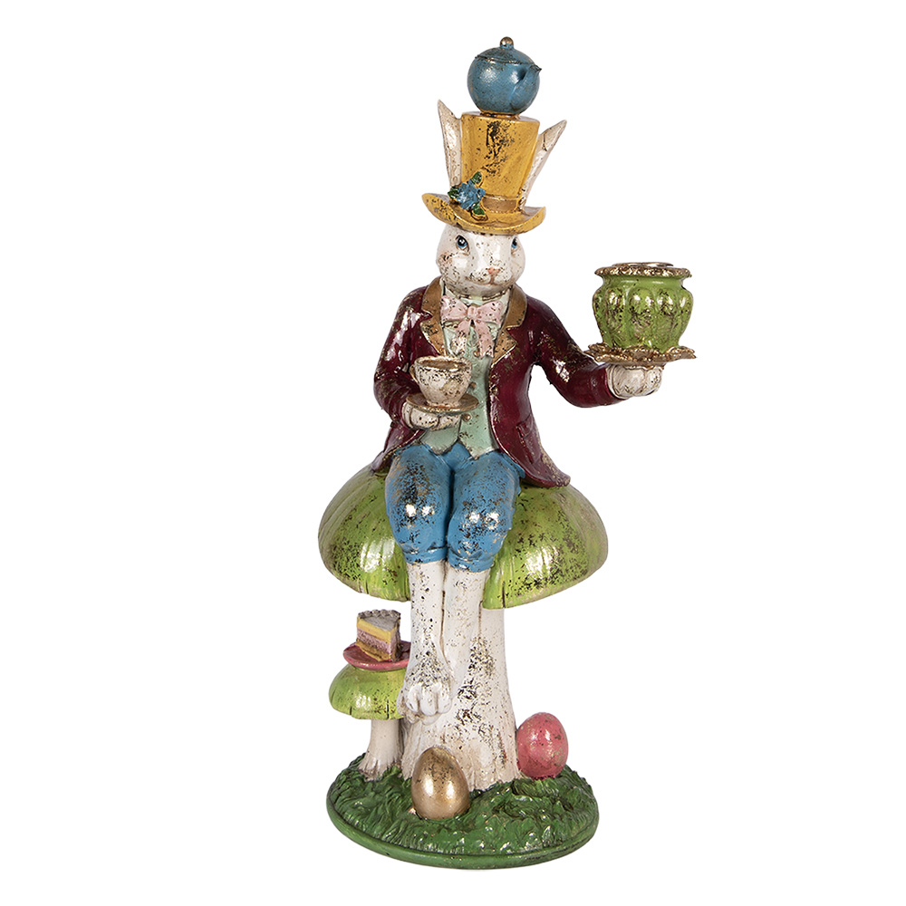 Kandelaar konijn 20x16x41 cm