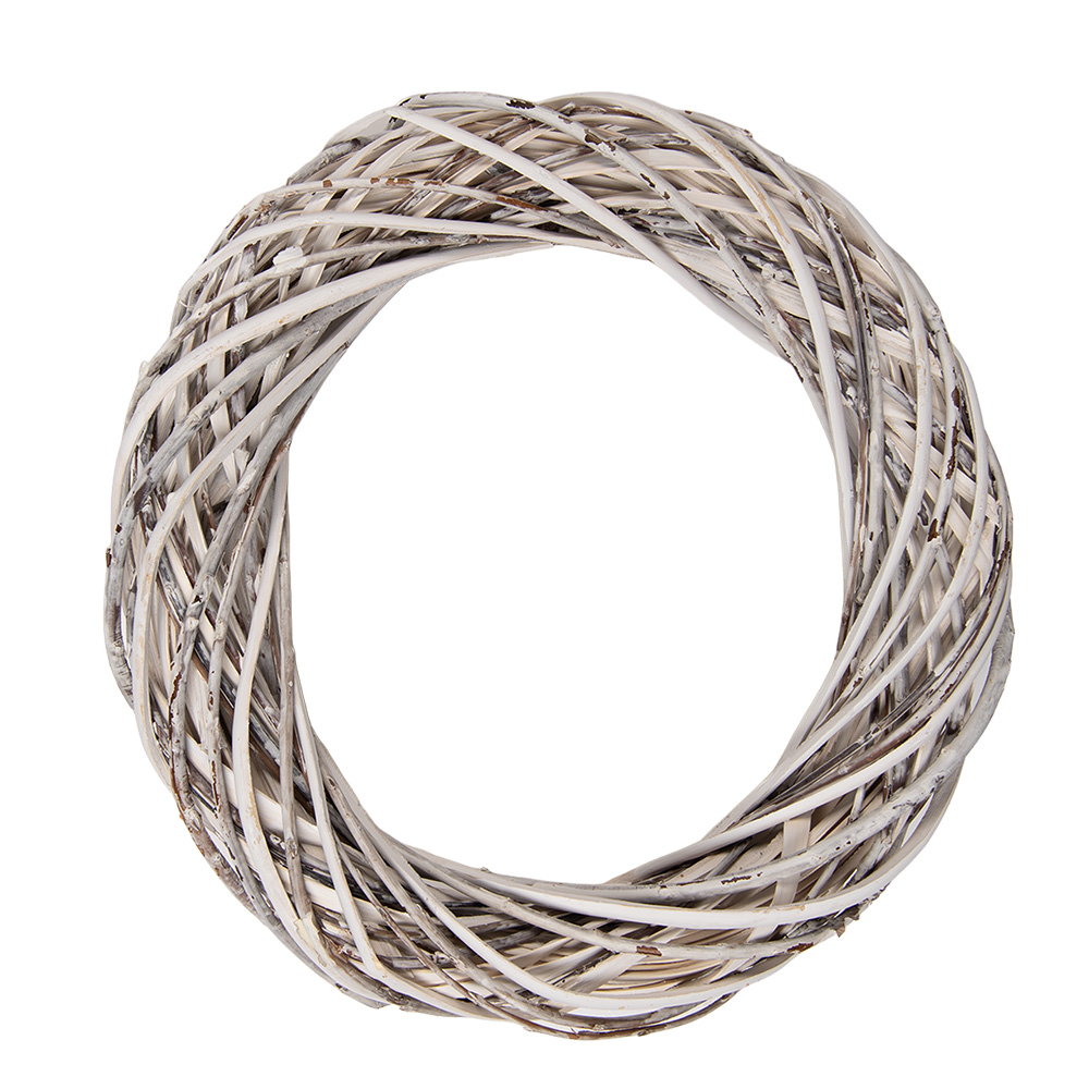 [6RO0610MW] Decoratie krans Ø 30x6 cm