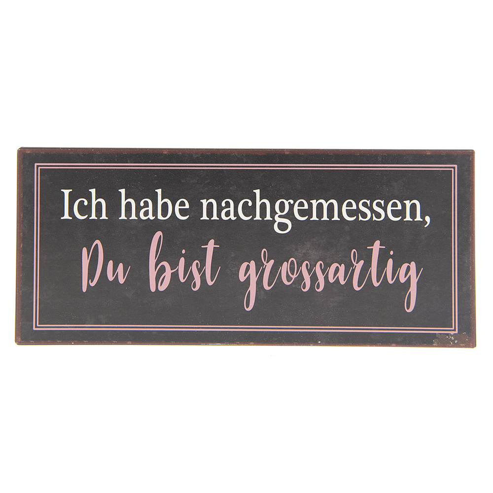 Tekstbord 30x1x13 cm