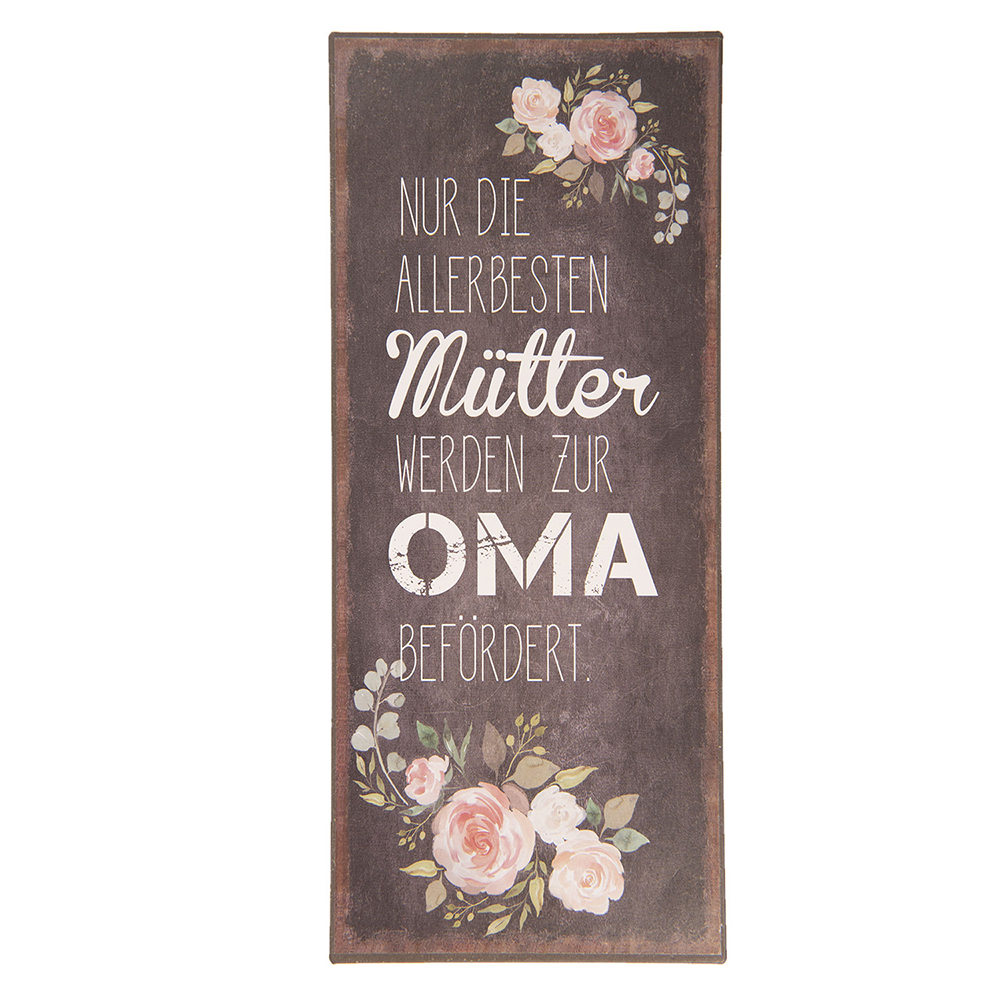 Tekstbord 13x1x30 cm