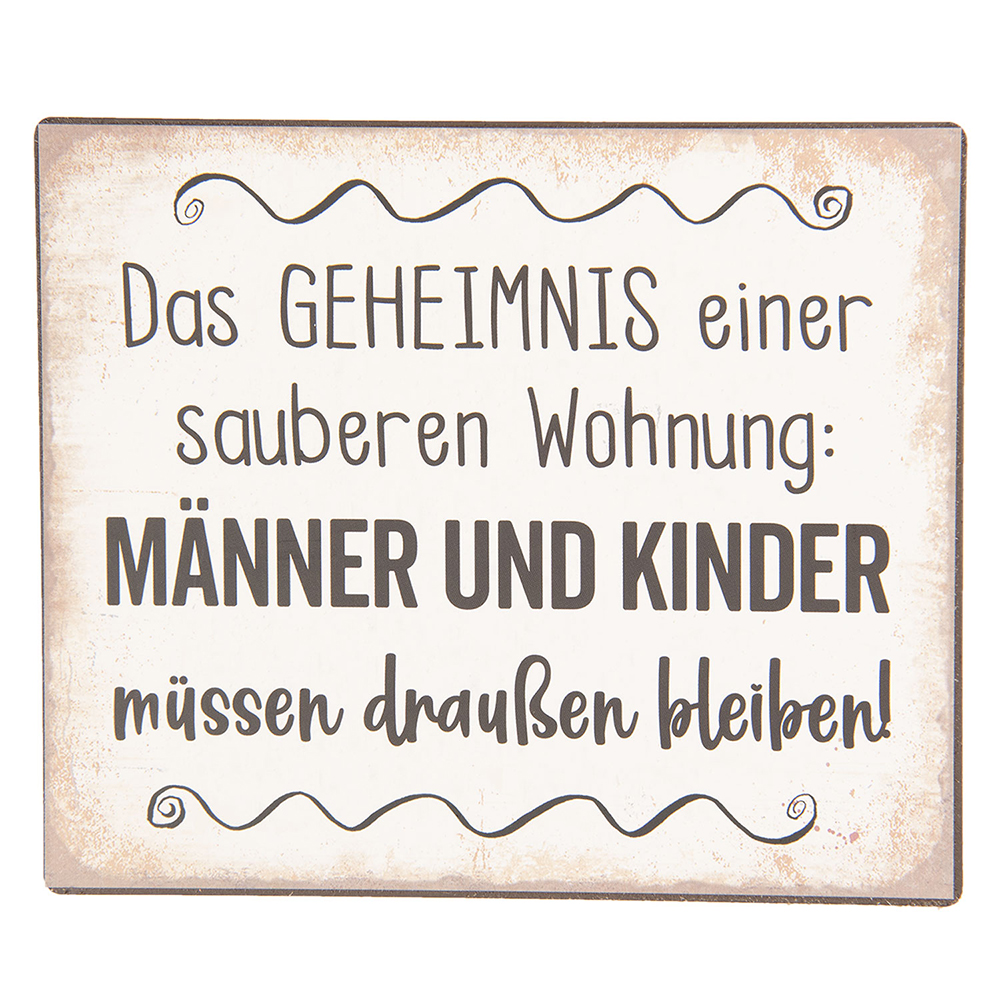 Tekstbord 15x1x13 cm