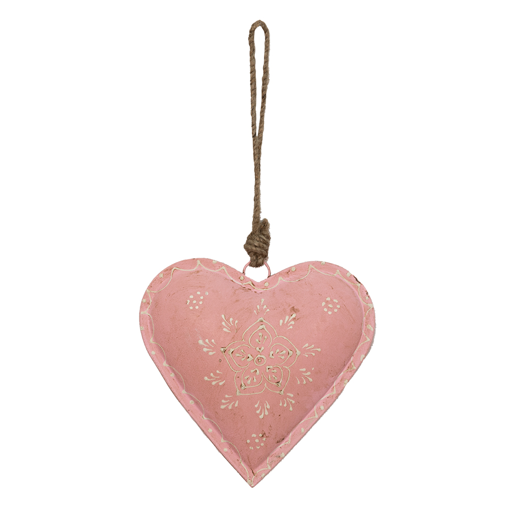 [6Y4813L] Decoratie hanger hart 14x4x14 cm