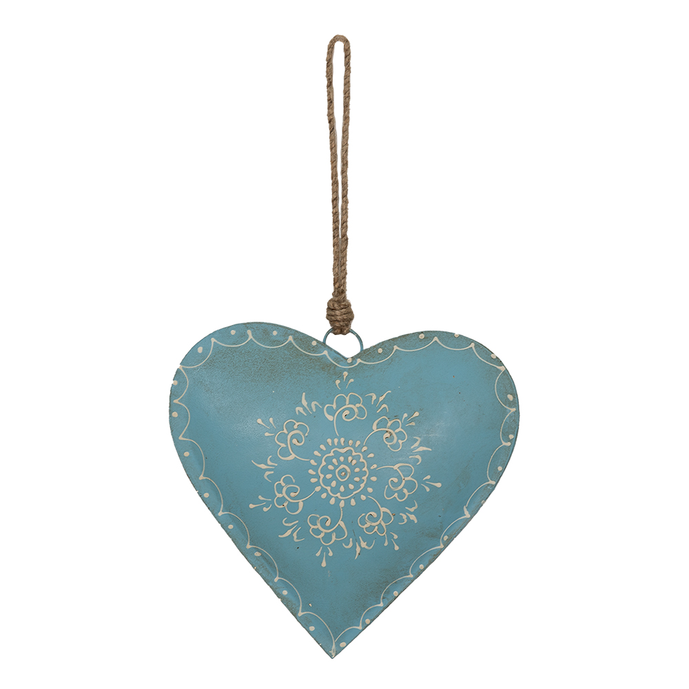 [6Y4815L] Decoratie hanger hart 20x1x20 cm
