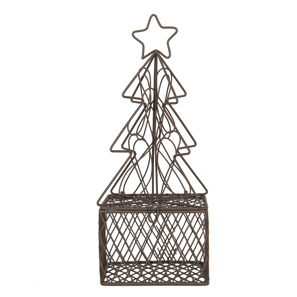 [6Y5704] Decoratie kerstboom 9x9x22 cm
