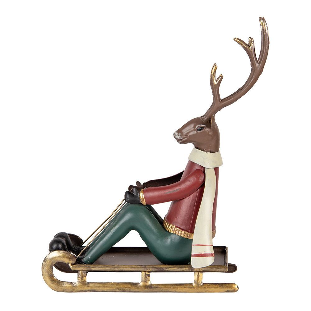 [6Y5834] Decoratie hert 27x10x31 cm
