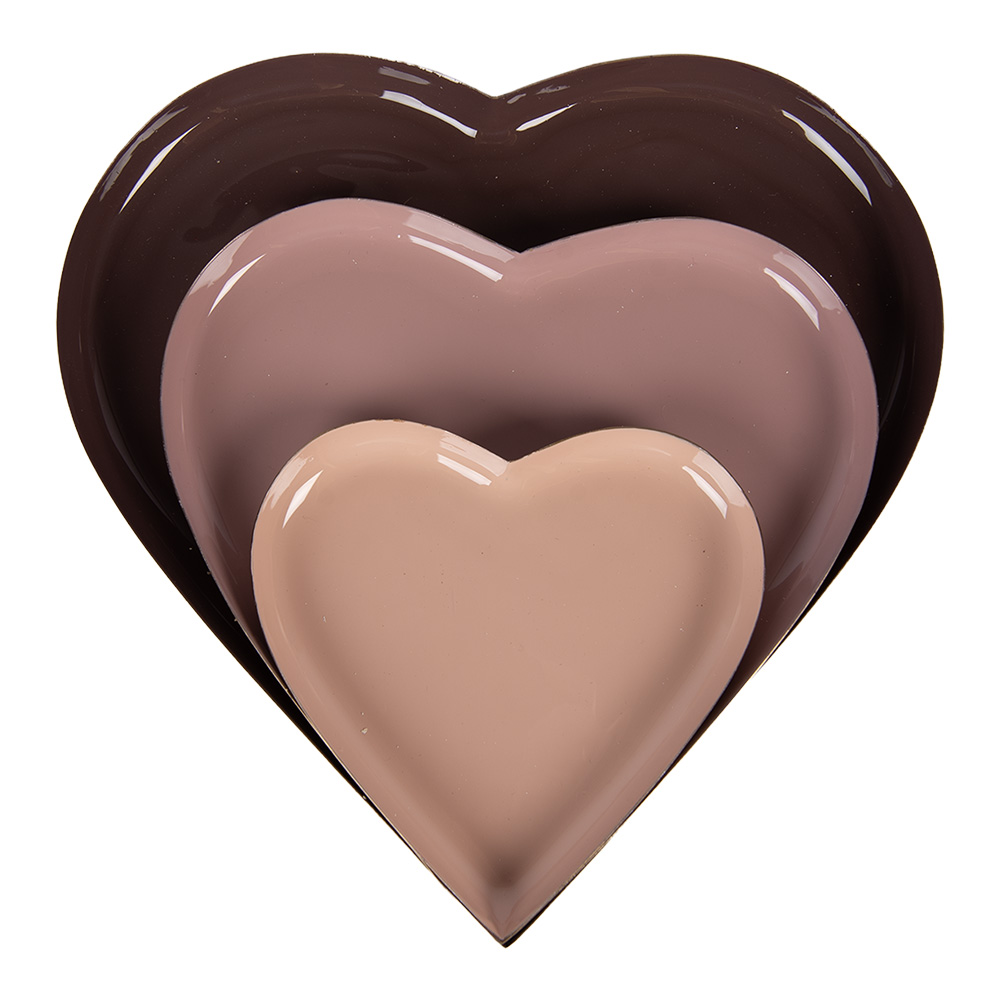 Decoratieve schalen (3) Ø 24x1 / Ø 19x1 / Ø 13x1 cm