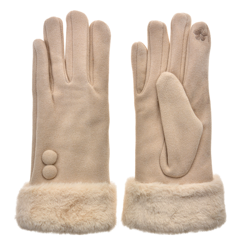 Handschoenen 9x24 cm beige