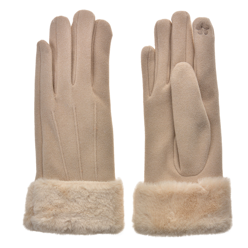 Handschoenen 9x24 cm beige