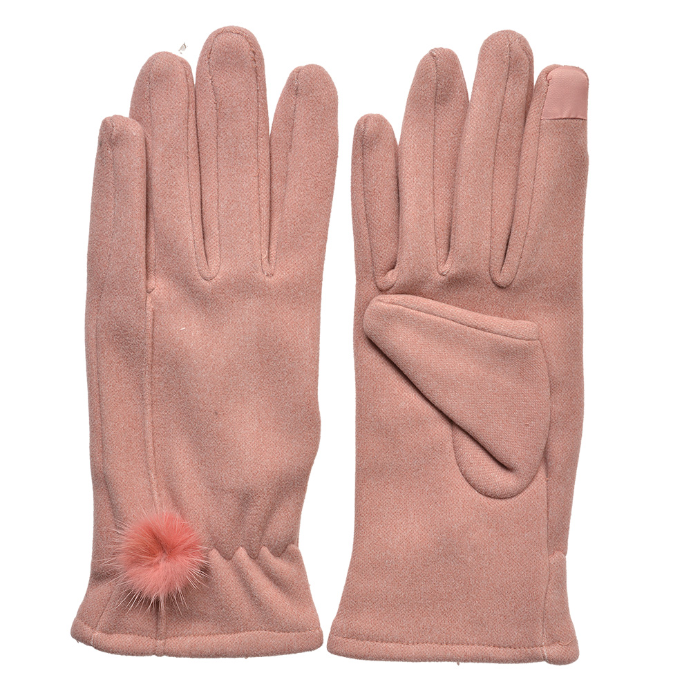 Handschoenen 9x23 cm roze