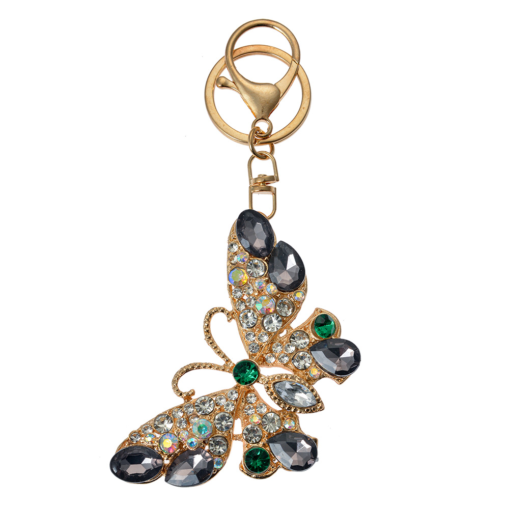 Sleutelhanger 5x1x8 cm goudkleurig