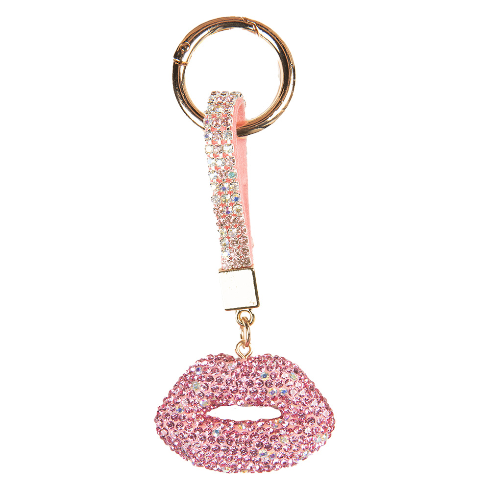 Sleutelhanger roze 5x2x13 cm