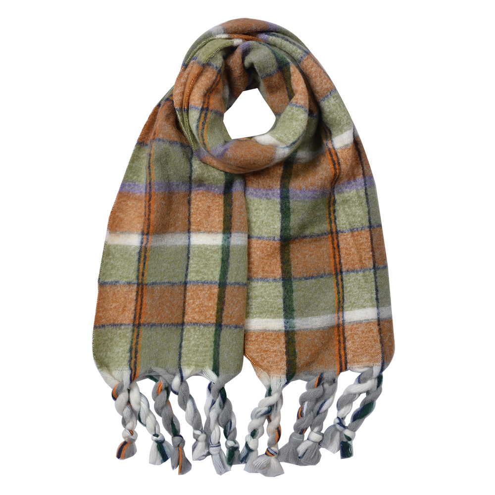 [JZSC0824GR] Sjaal 50x200 cm groen