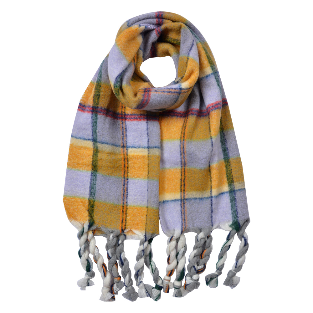 [JZSC0824Y] Sjaal 50x200 cm geel