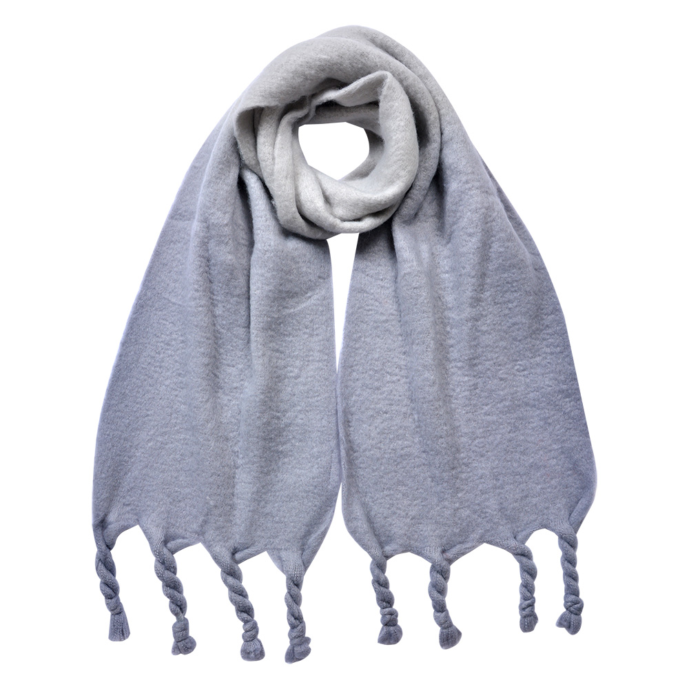 Sjaal 32x220 cm grijs