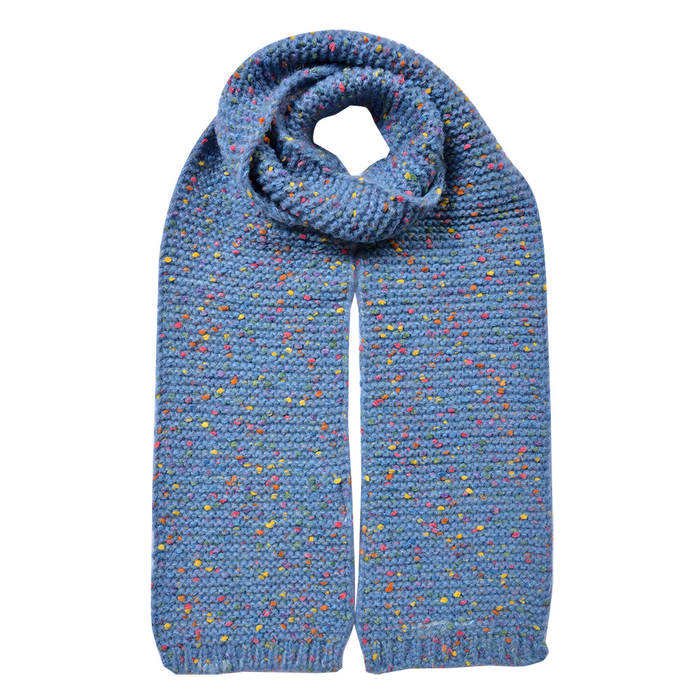 Sjaal 14x146 cm blauw