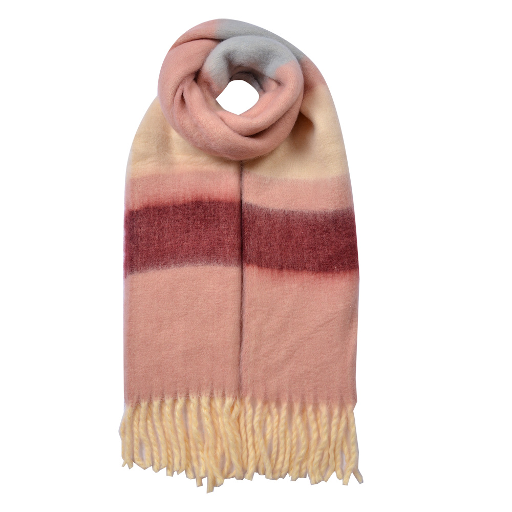 [JZSC0832P] Sjaal 37x210 cm roze