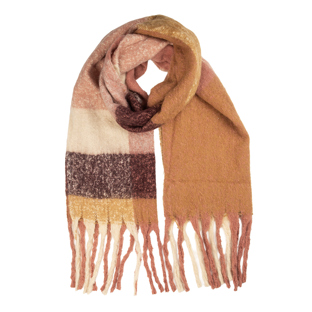 [JZSC0836P] Sjaal 50x210 cm roze