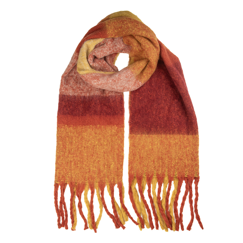 [JZSC0836R] Sjaal 50x210 cm rood