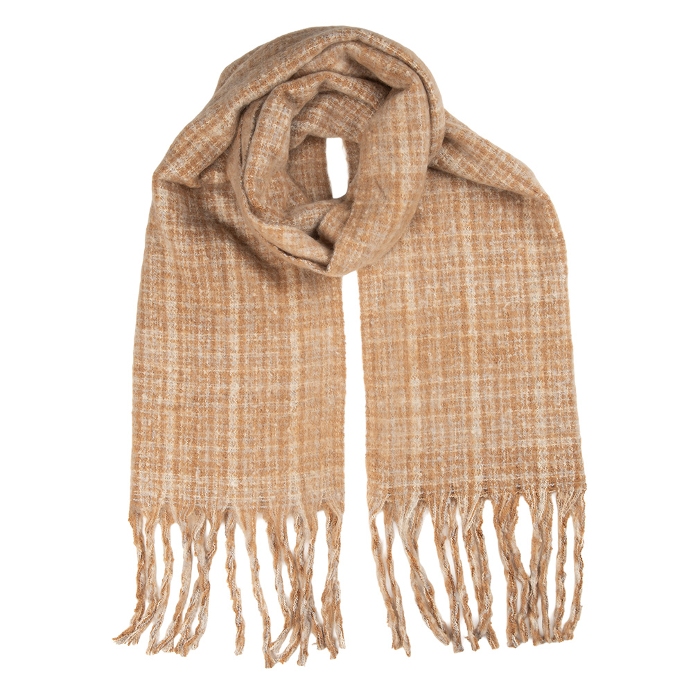 [JZSC0837CH] Sjaal 50x210 cm bruin