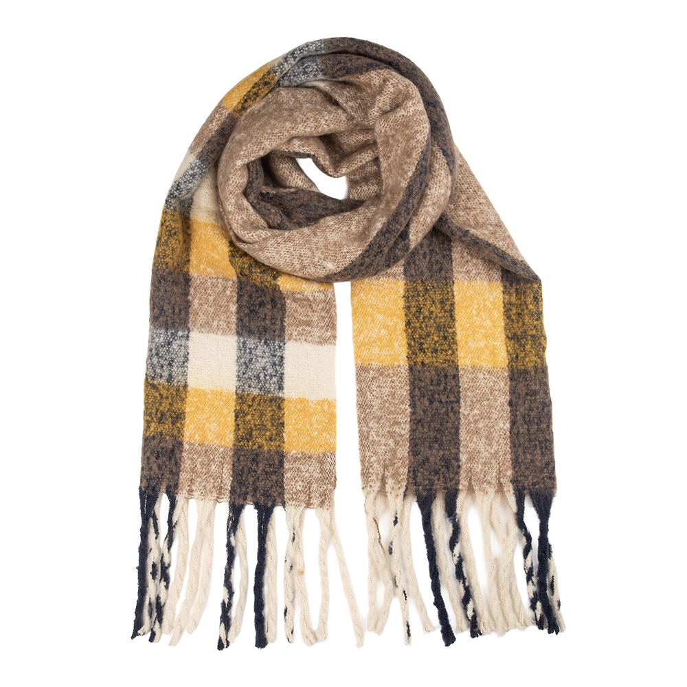 Sjaal 50x210 cm geel