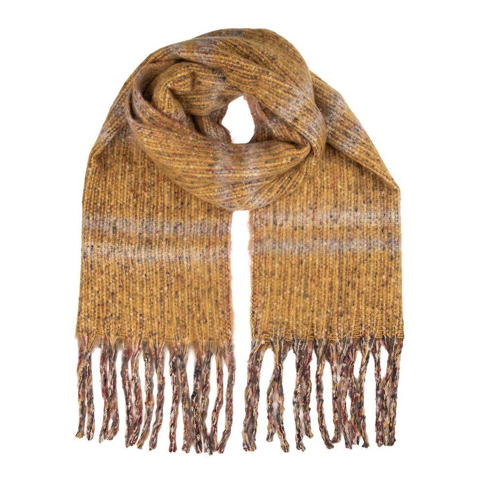 [JZSC0839Y] Sjaal 50x210 cm geel