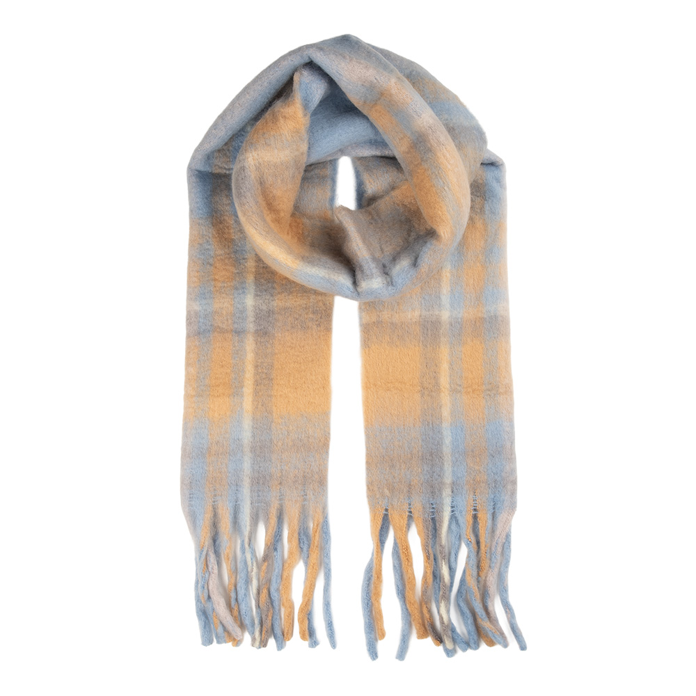 Sjaal 50x210 cm blauw