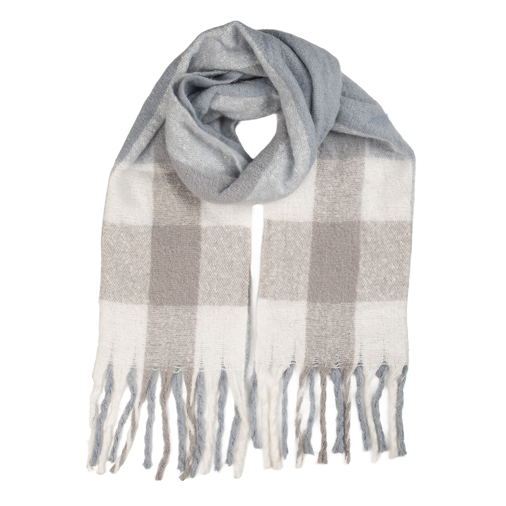 [JZSC0844] Sjaal 50x210 cm grijs