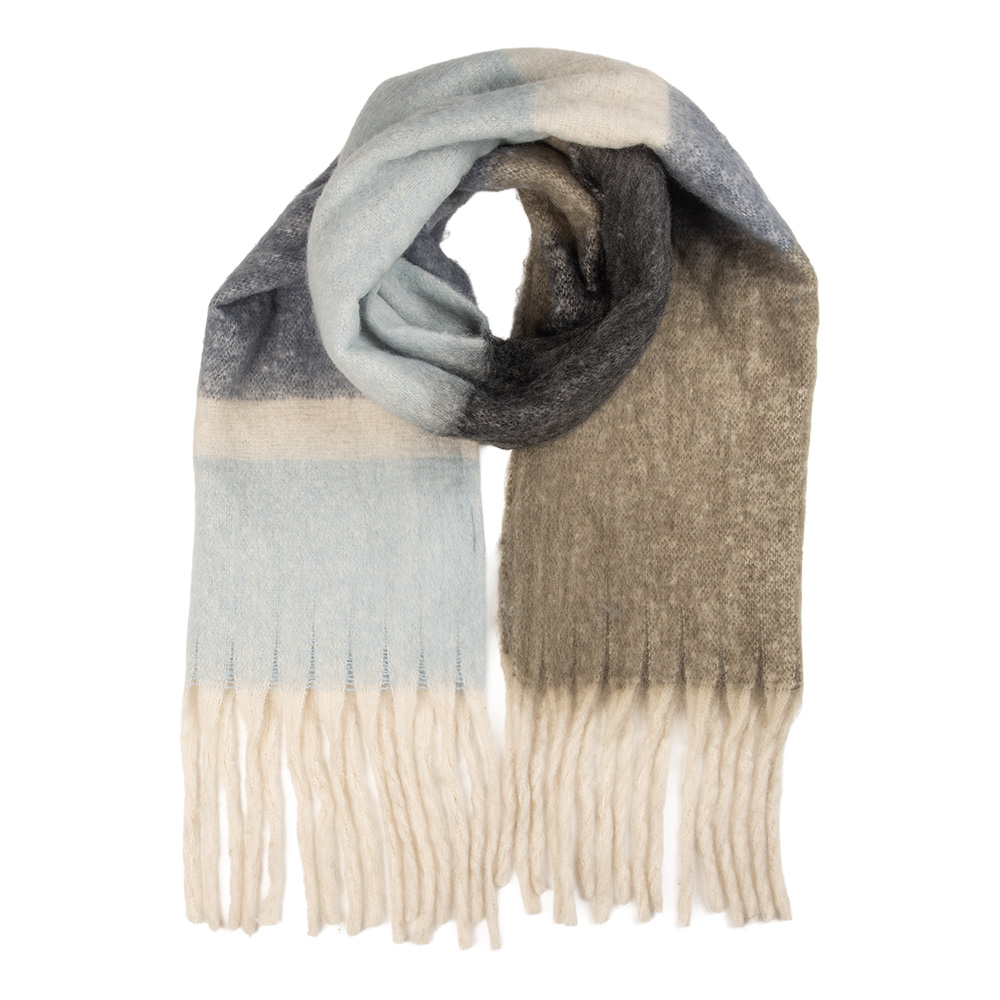 [JZSC0851] Sjaal 50x180 cm blauw