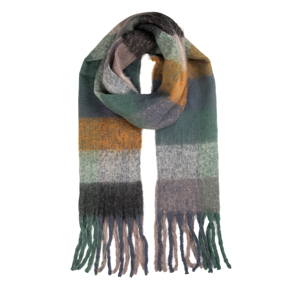 [JZSC0856G] Sjaal 38x200 cm grijs