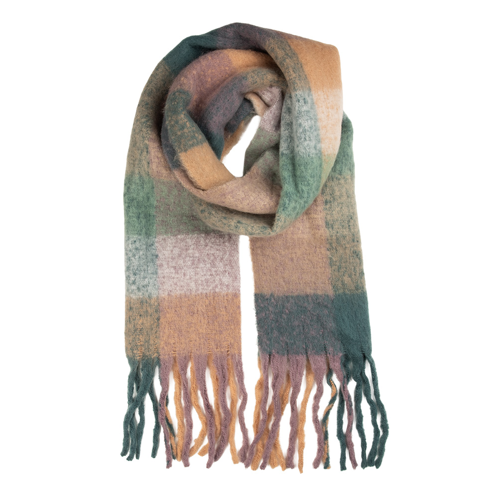 [JZSC0856GR] Sjaal 38x200 cm groen