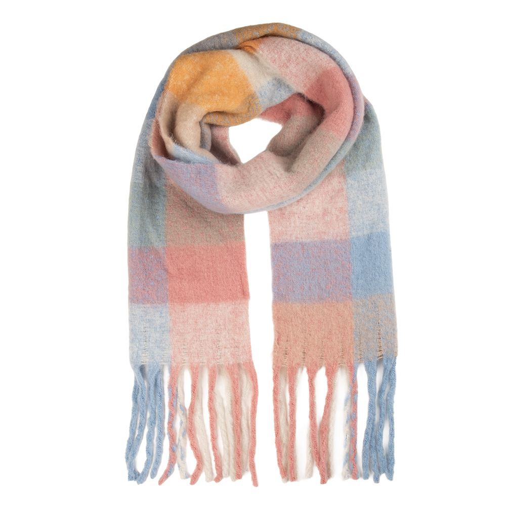 [JZSC0856P] Sjaal 38x200 cm roze