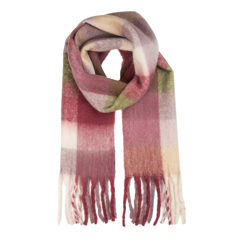 [JZSC0856PA] Sjaal 38x200 cm paars