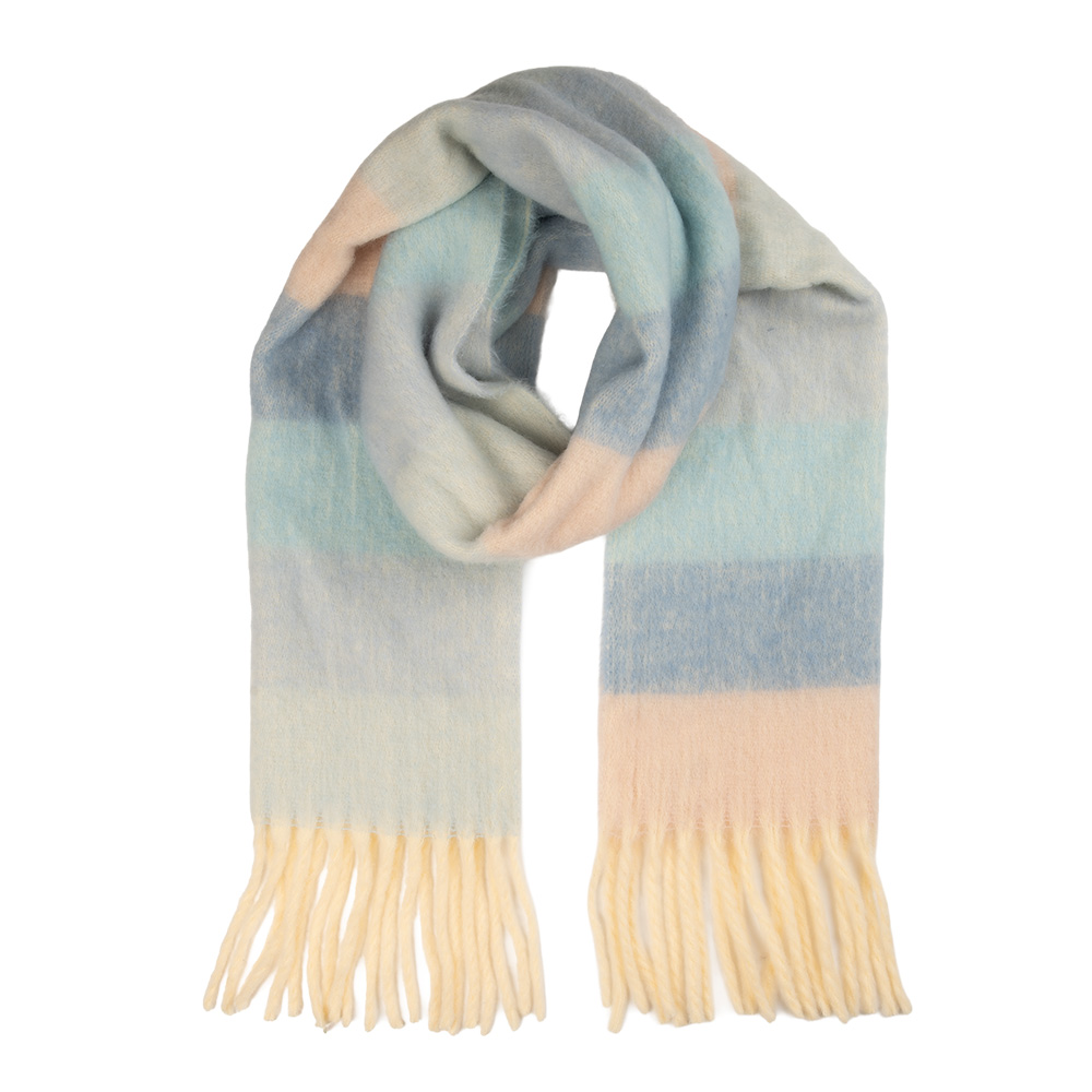 [JZSC0857] Sjaal 40x180 cm blauw