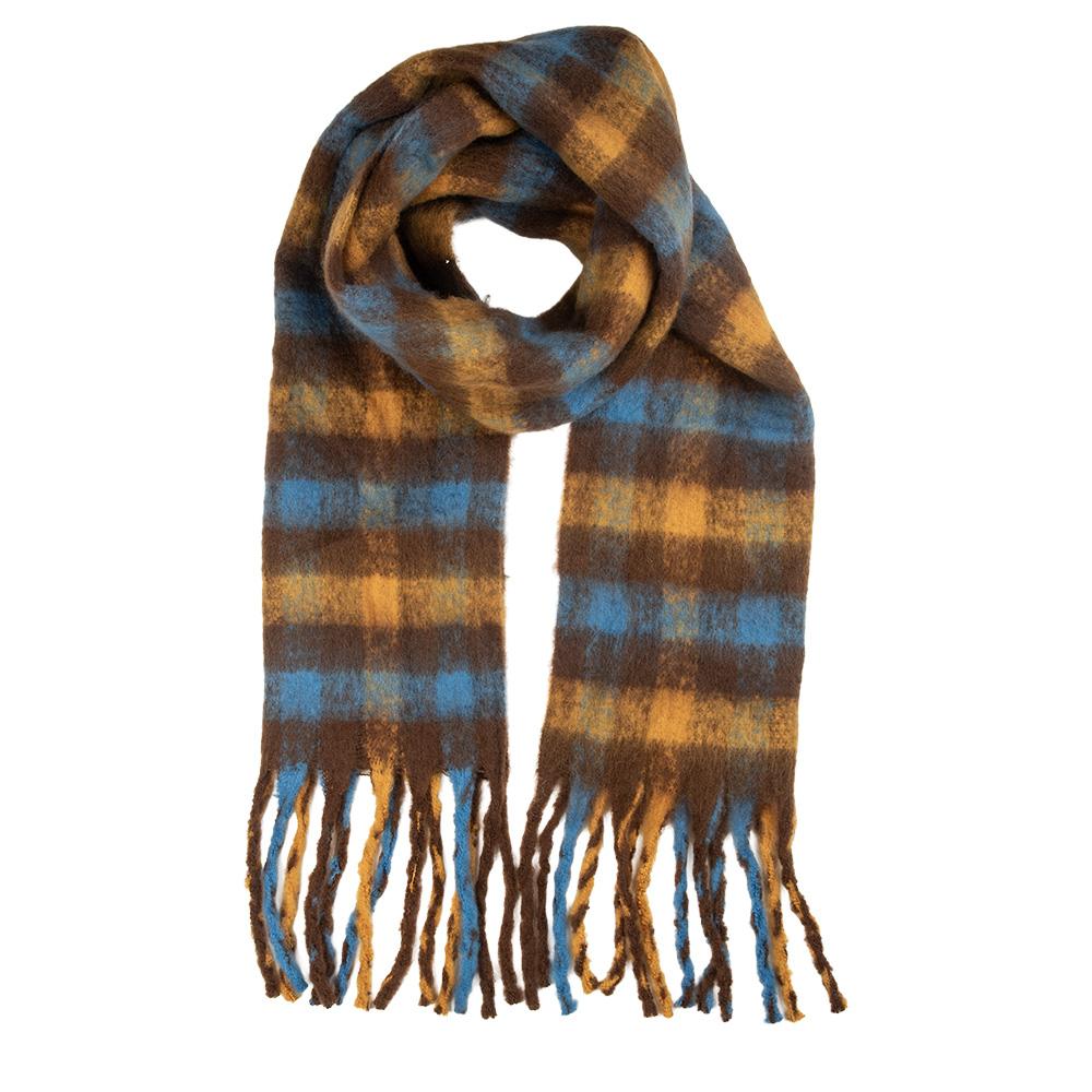 Sjaal 38x190 cm geel