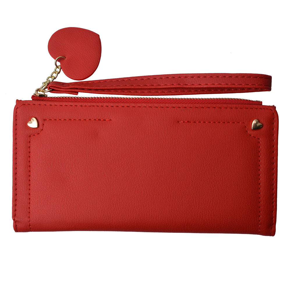 [JZWA0133R] Portemonnee 19x11 cm rood