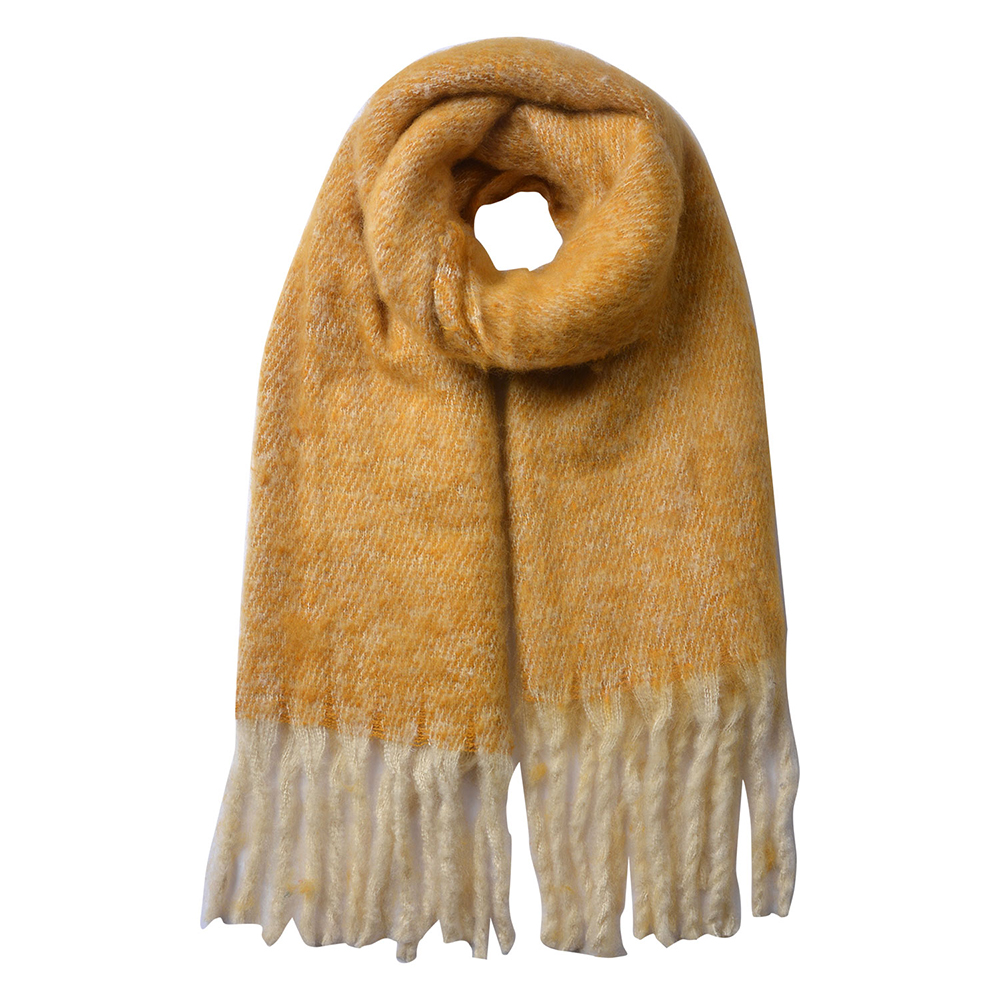 [MLSC0338Y] Sjaal 50x180 cm geel