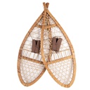 Decoratie sneeuwschoenen (2) 106x39x8 cm