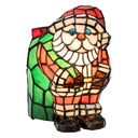 Tafellamp Tiffany kerstman 17x11x22 cm E14/max 1x15W