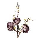 Decoratie tak met bloemen 20x20x106 cm