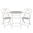 Tafel + 2 stoelen Ø 70x75 / 42x39x93 cm (2)