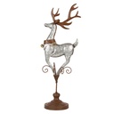 Decoratie rendier 24x24x68 cm